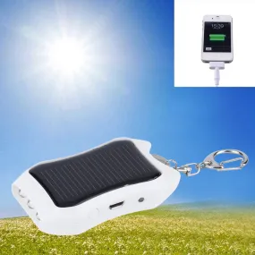 1200mAH Solar Keychain Charger Mobile Power Supply Battery Power Bank