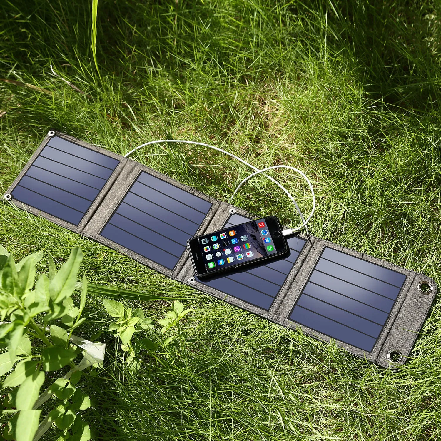 14W Solar Folding Charger USB Output Devices Portable Waterproof Solar Panels