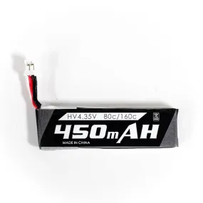 1S High Voltage 450mAh 3.8V/4.35V LiPo Battery PH2.0 Connector for Tinyhawk Series