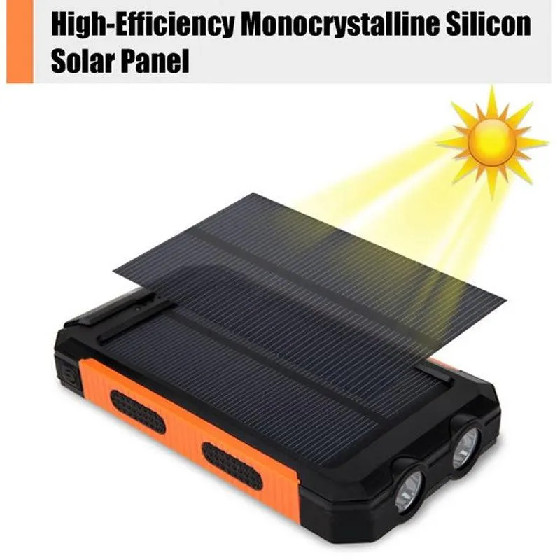 20000mAh Portable Solar Power Bank With Compass AT-77