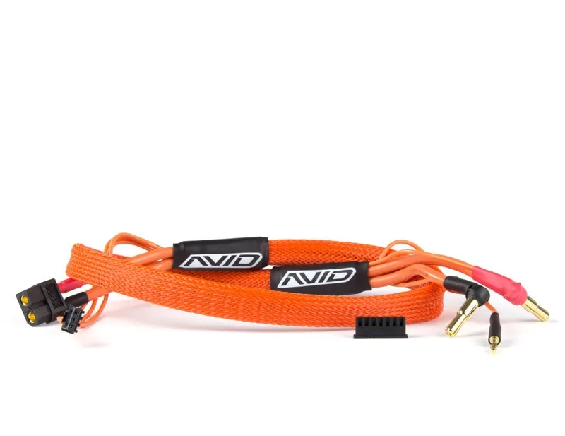 2S Balance Charge Lead XT60 Charger to 4/5mm Bullet, Orange