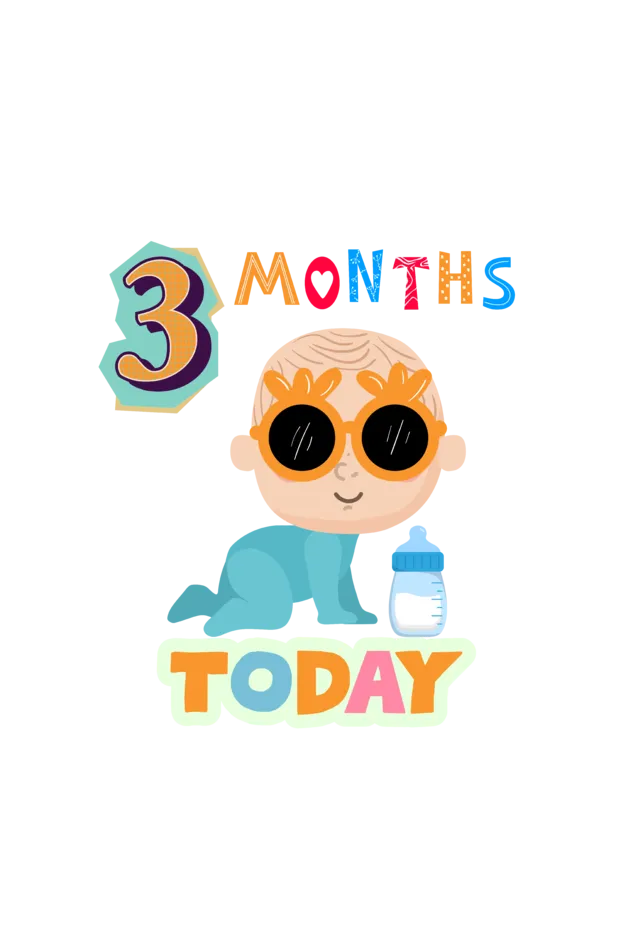 3 Month Celebration :  Cool Baby Rompers Printed For Your Baby's Monthly Milestone