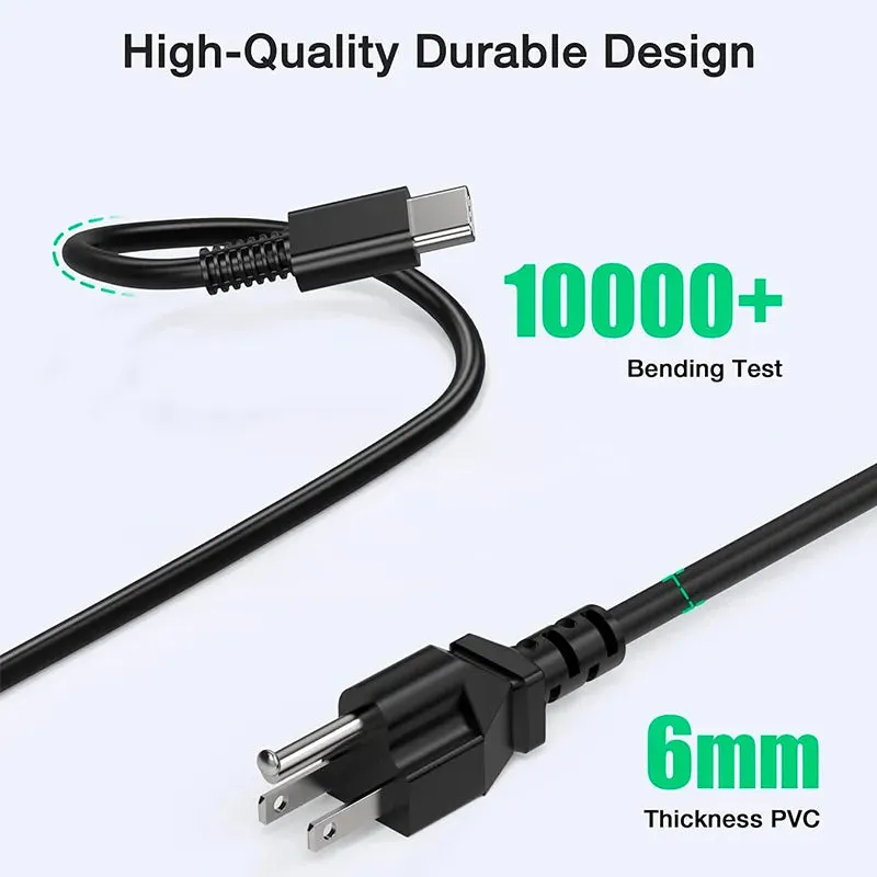 45W Charger for Lenovo Laptops with USB Type-C