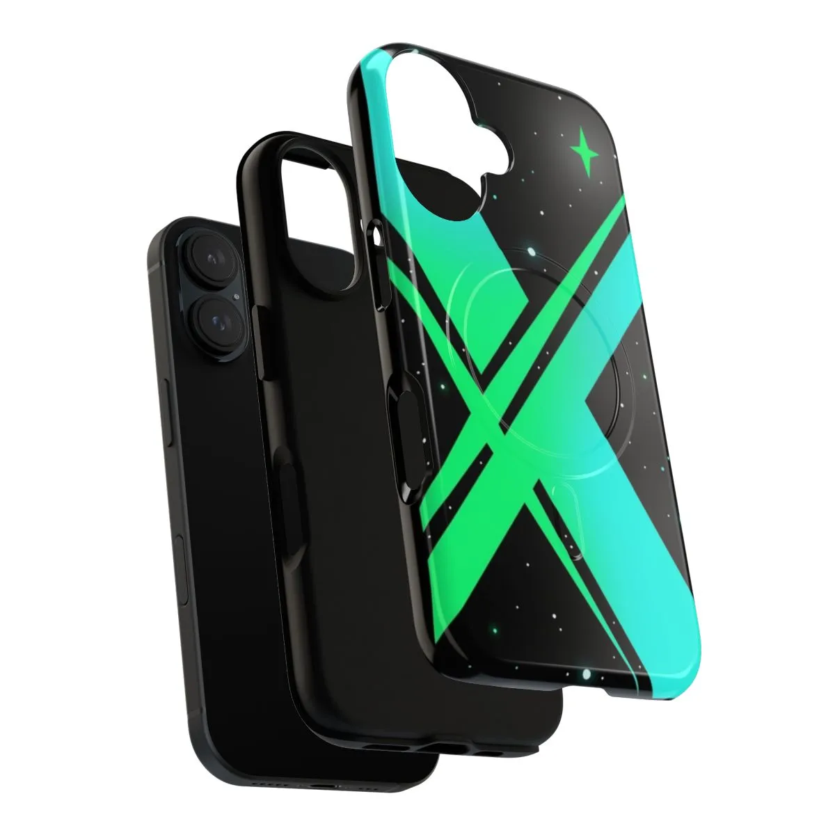 Abstract Xenoblade-Inspired Magnetic Tough Phone Cases