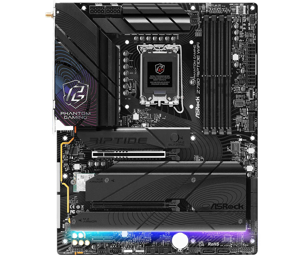 ASRock PHANTOM GAMING Z790 Riptide WiFi7 DDR5,LGA 1700 ATX Motherboard