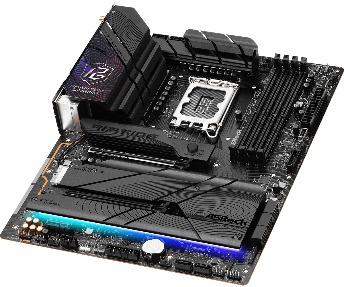 ASRock PHANTOM GAMING Z790 Riptide WiFi7 DDR5,LGA 1700 ATX Motherboard