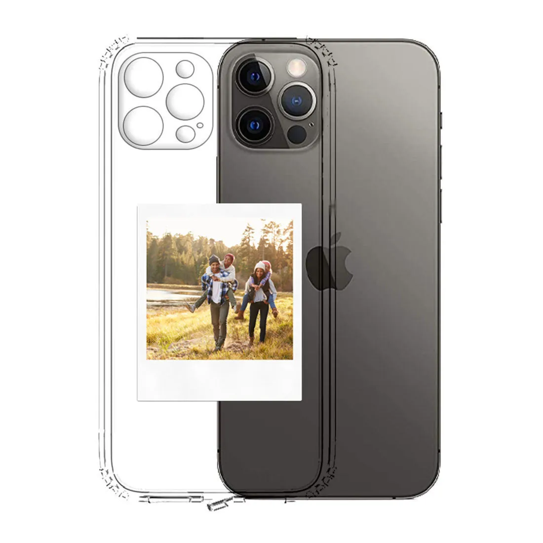 Back Cover for iPhone 11 Pro with Photo Transparent TPU Case with Camera Protection