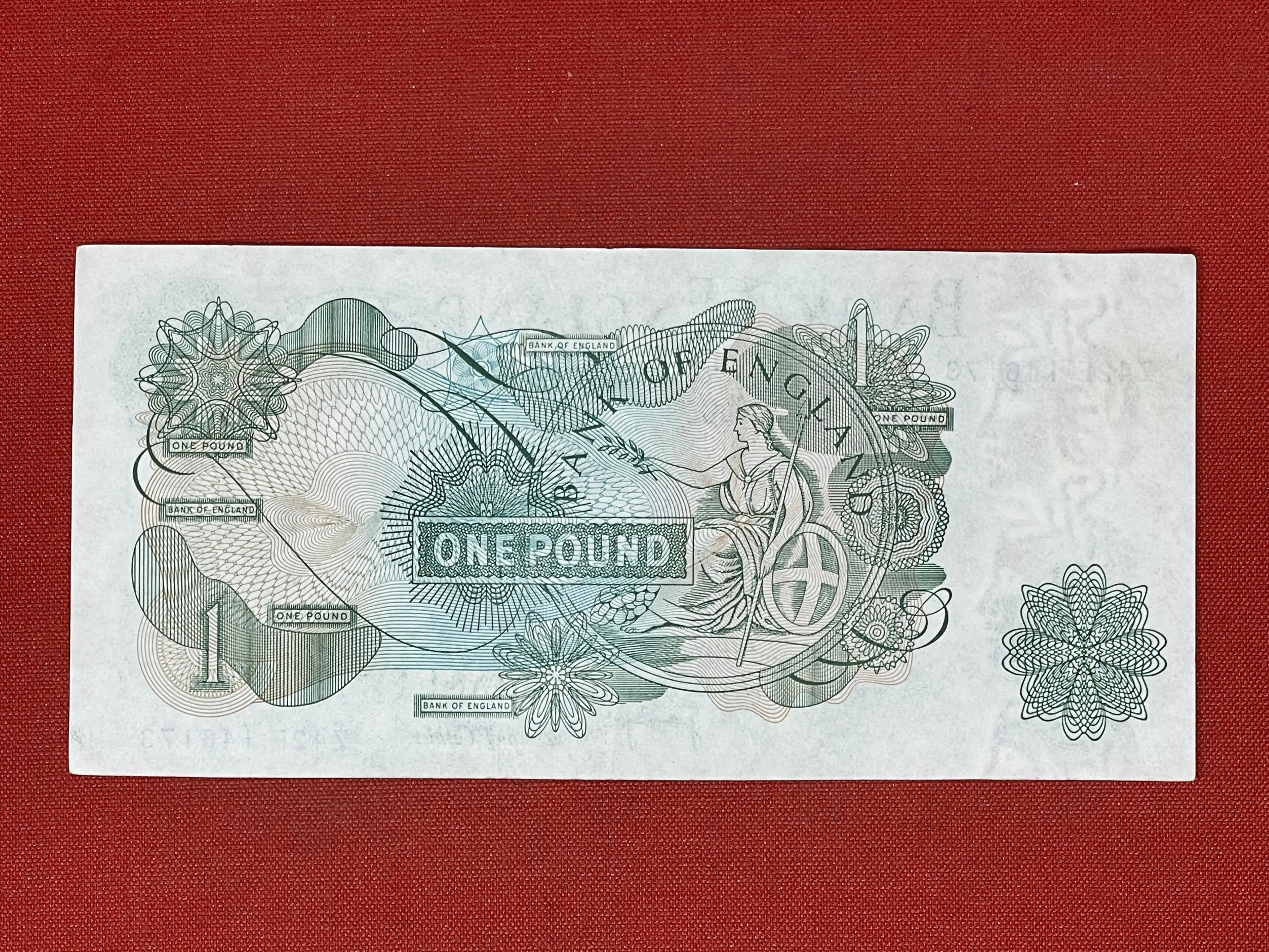 Bank of England £1 Banknote Signed J Page 1970 - 1980 ( Dugg B322 )