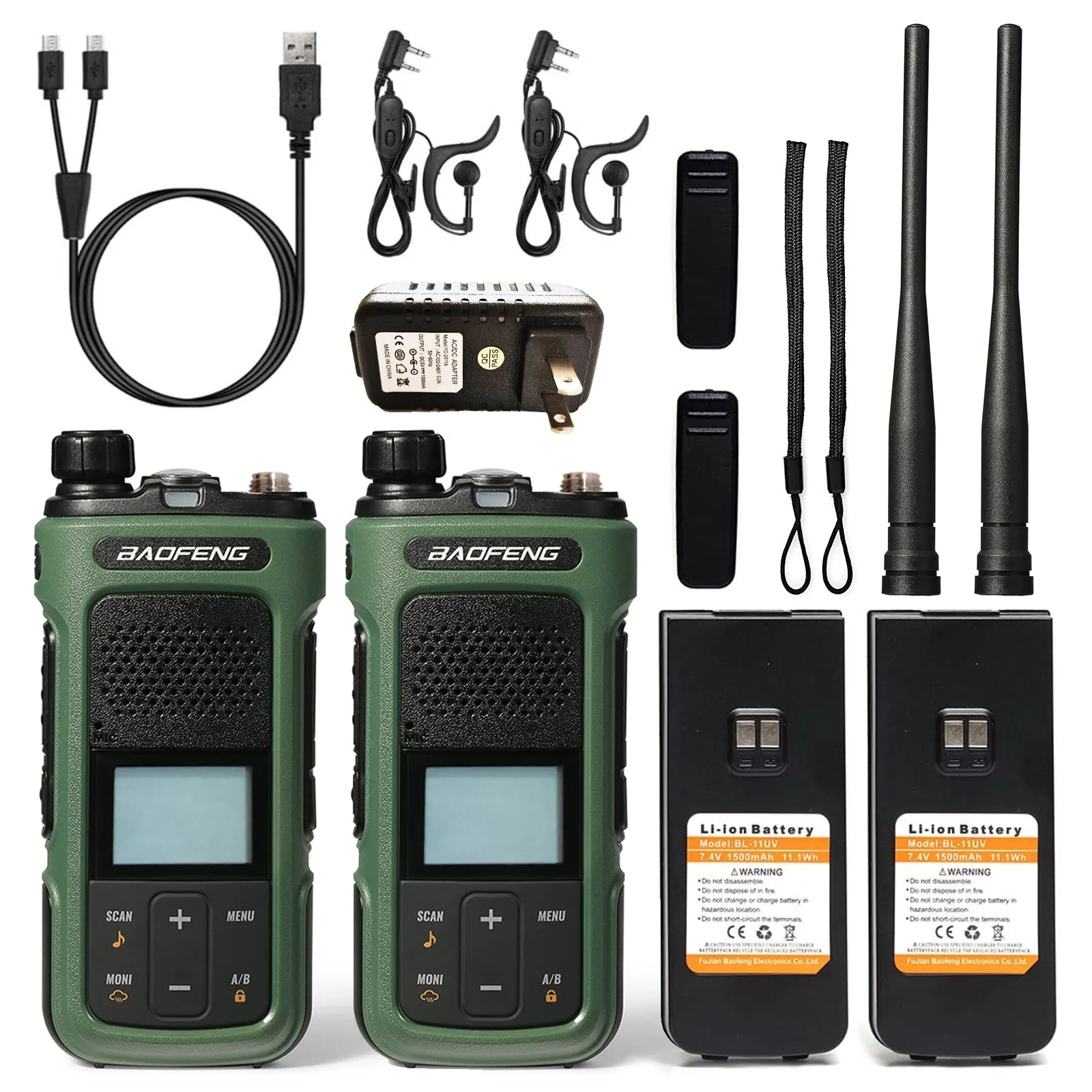 Baofeng G11S GMRS Radio [1 Pair] [OPEN BOX]