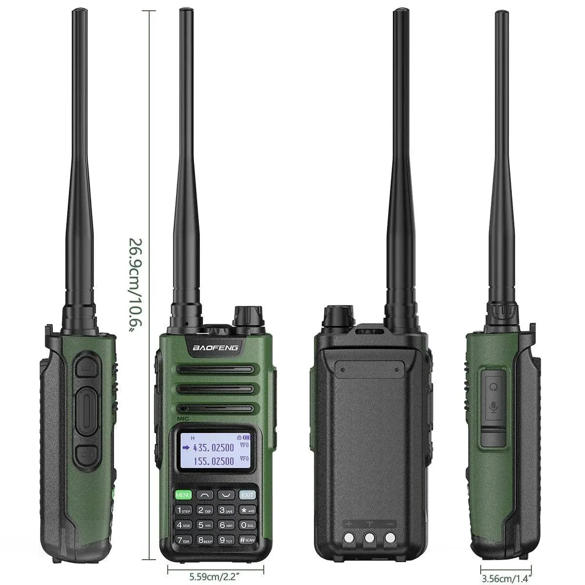 BaoFeng M-13 Pro Air Band Walkie Talkie Wireless Copy Frequency AM Type-C Full Band Long Range High Power UV5R Ham Two Way Radio