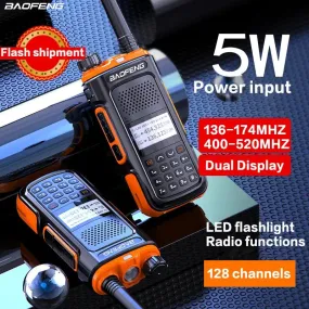 BAOFENG UV-U10 Powerful Handheld Transceiver with UHF VHF Dual Band Long Range Walkie Talkie Ham UV-5R Two Way Radio