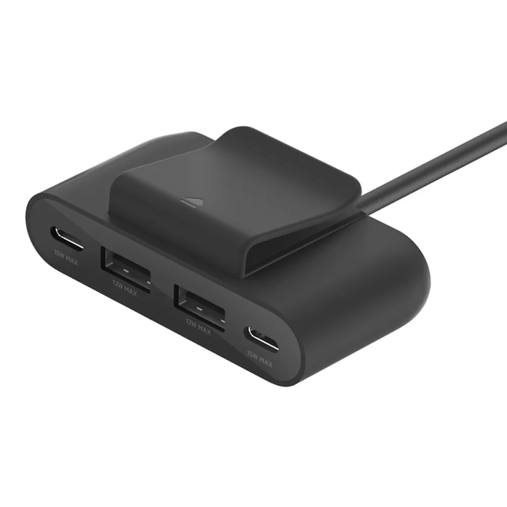 Belkin 4-Port Power Ext Charger 2Xusb-C   2Xusb-A