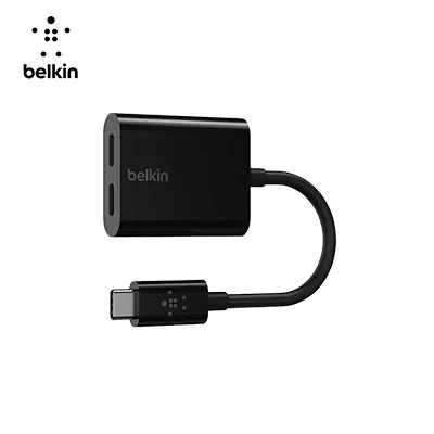 Belkin F7U081 RockStar USB-C Audio   Charge Adapter