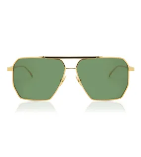 Bottega Veneta Men's Green Aviator Sunglasses