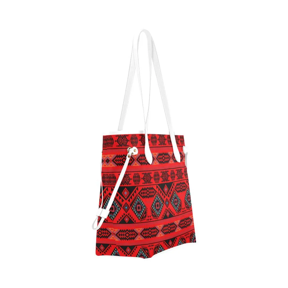 California Coast Mask Clover Canvas Tote Bag