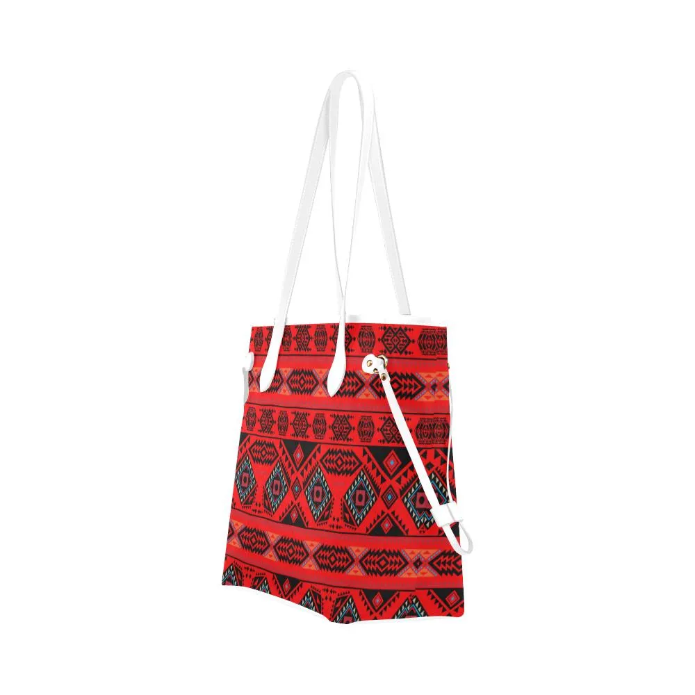 California Coast Mask Clover Canvas Tote Bag