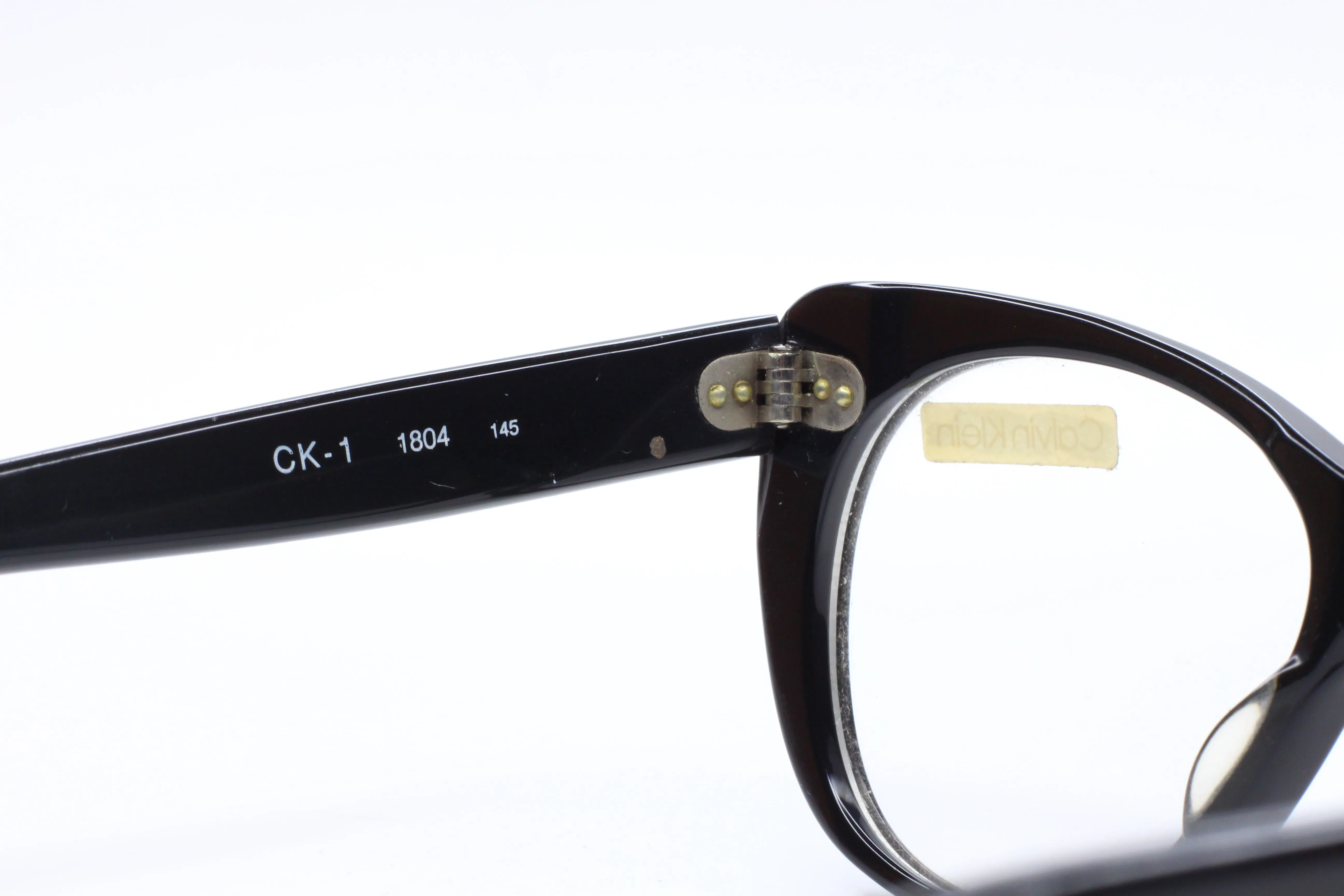 Calvin Klein CK11804 Unisex Black Round Clear Demo Lens Frame Eyeglasses 51MM