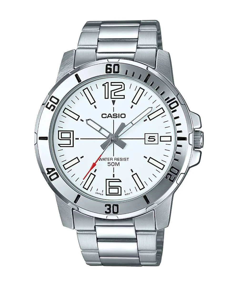 Casio MTP-VD01D-7BVUDF Silver Stainless Watch for Men