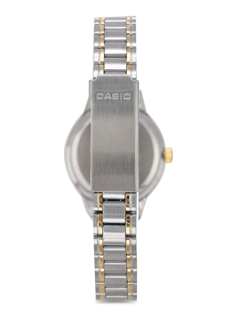 Casio Vintage LTP-1128G-9AR Silver & Gold Stainless Watch for Women