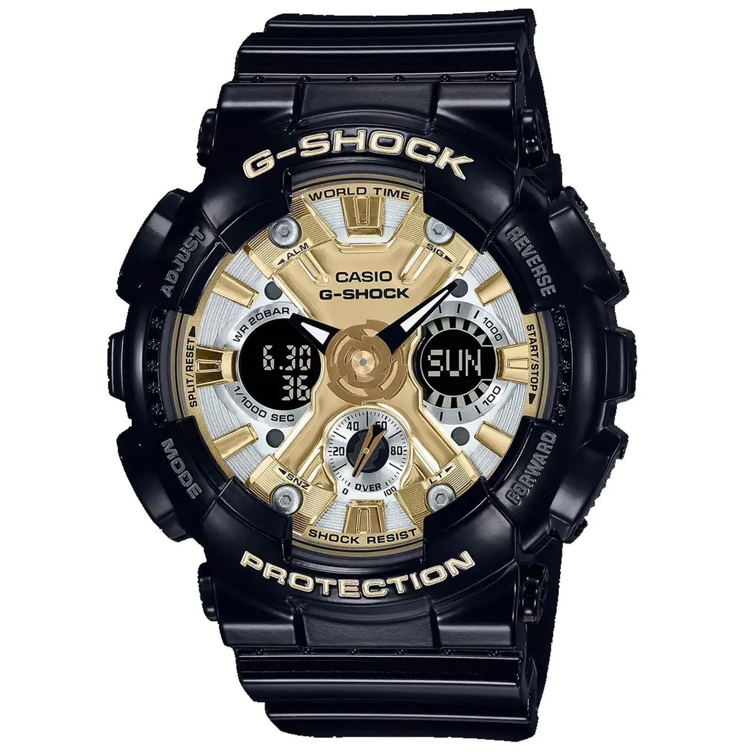 Casio Women's G-Shock Analog Black Dial Watch - GMAS120GB-1A by Balec Group