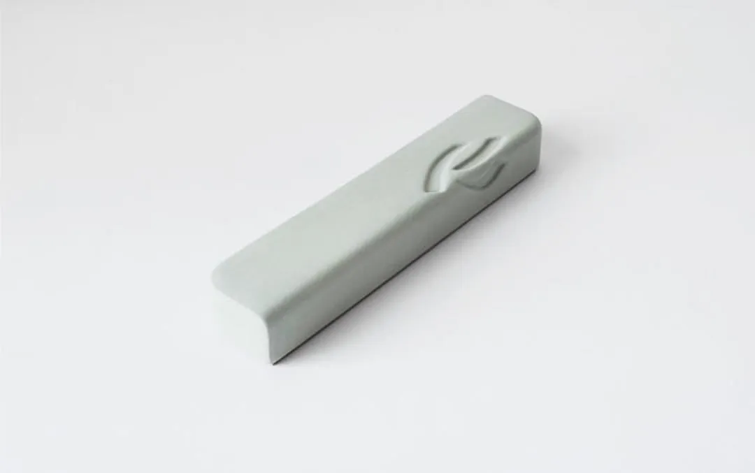 Ceramic Mezuzah Case With Metallic Detail