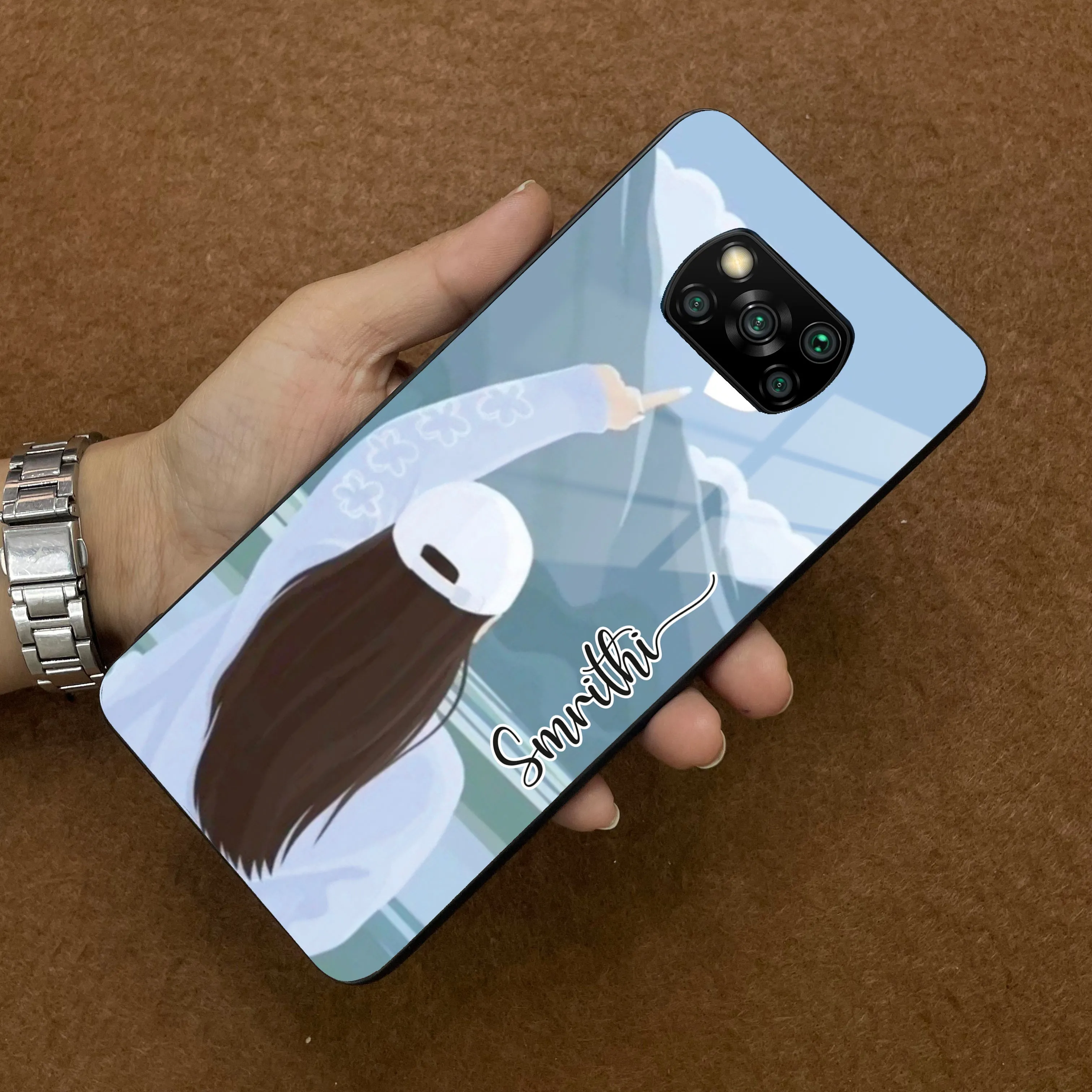 Chasing Dreams Customized Glass Case Cover For Poco