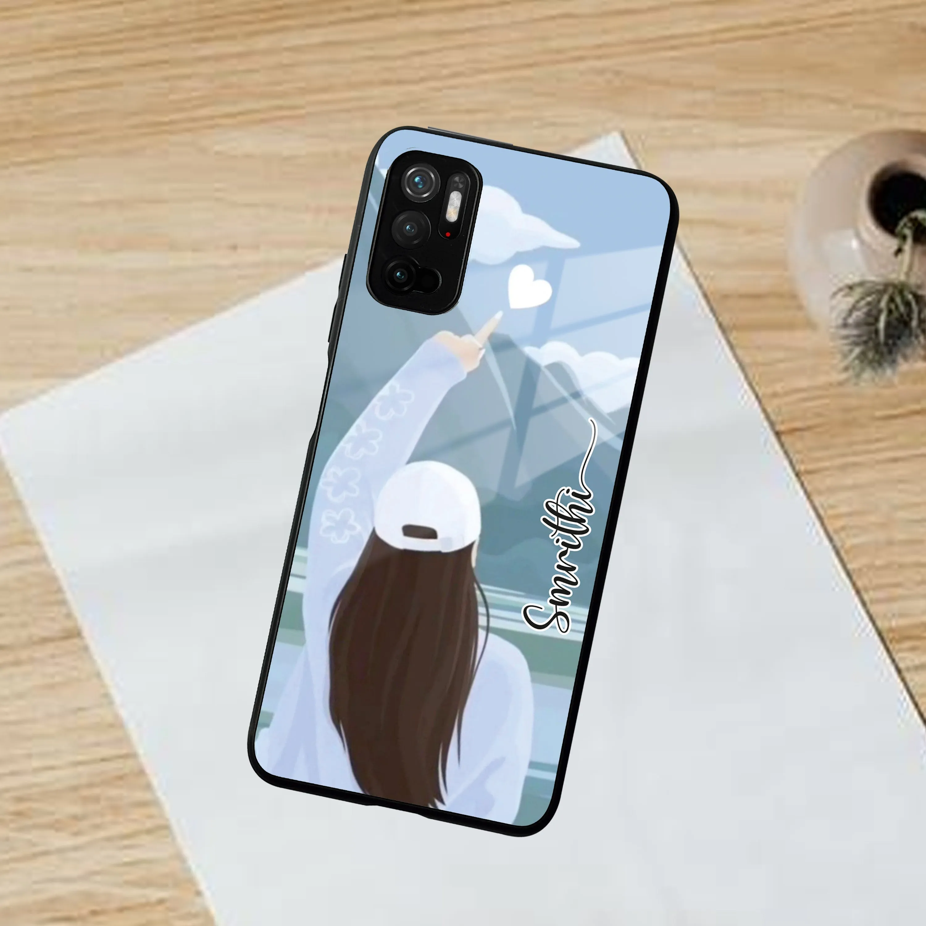 Chasing Dreams Customized Glass Case Cover For Poco