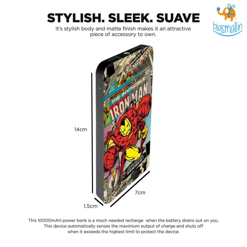 Comic Iron Man Powerbank - 10000 mAH