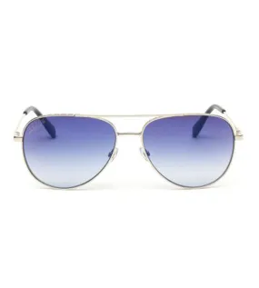 CR7 Unisex Blue Aviator Sunglasses