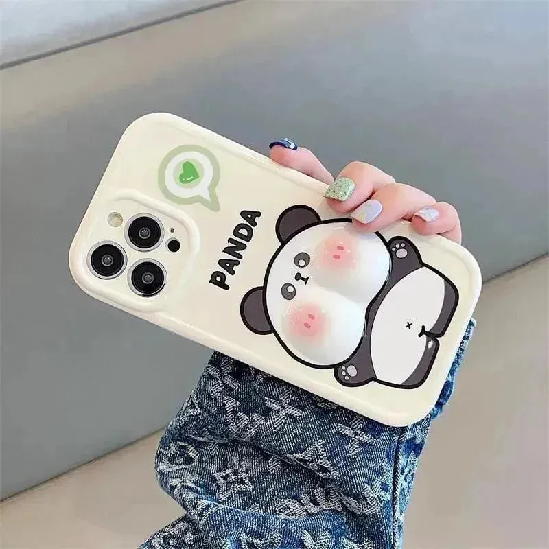 Cute Panda Cheeks Phone Case (For iPhones)