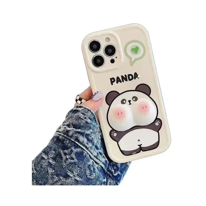 Cute Panda Cheeks Phone Case (For iPhones)