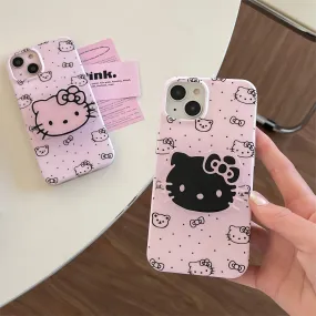 Cute Pink Kitty iPhone Case With Stand GEM009