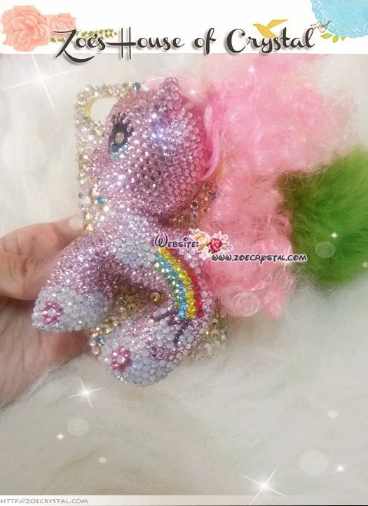 Czech/ Swarovski My Little Pony PINKIE PIE  BLING Crystal 3d Cell Phone Case