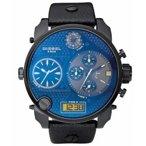 Diesel Men's Chronograph Watch Big Daddy Blue Black DZ7127