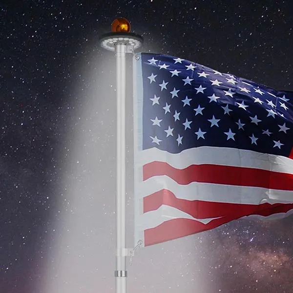 DIY 30 ft Aluminum Telescoping Flagpole Kit with US Flag