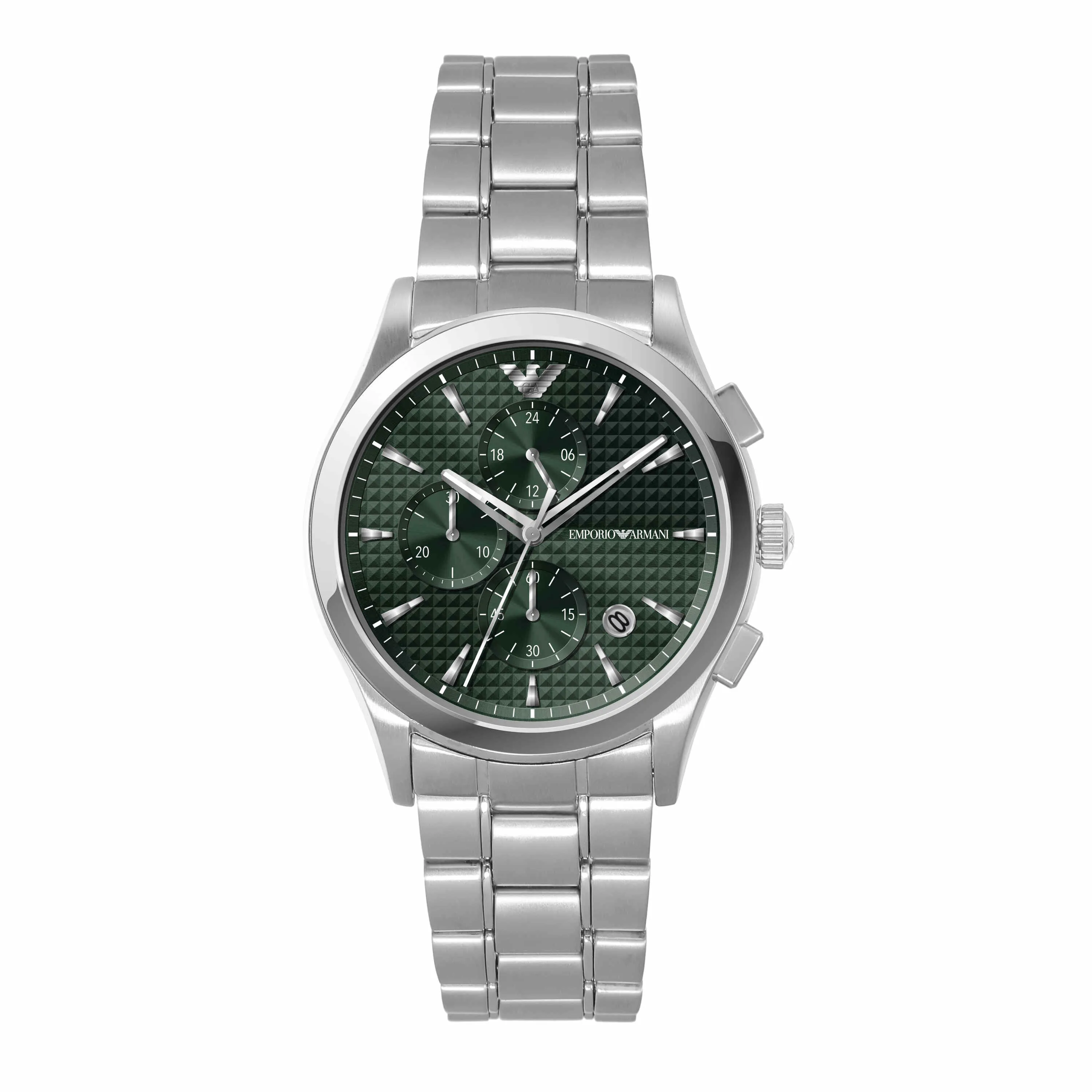 Emporio Armani  Silver Tone Tone Chronograph Watch AR11529