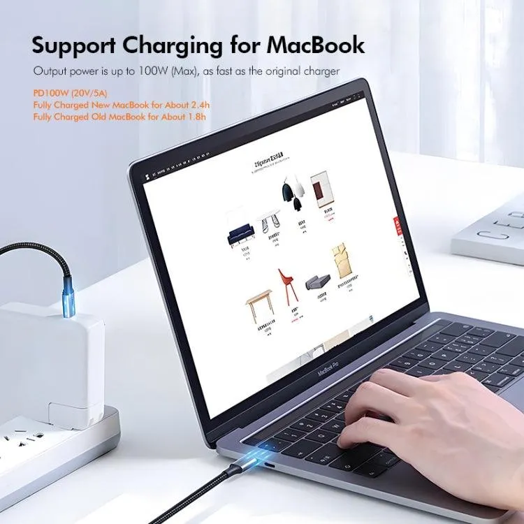 ENKAY 100W 5A USB-C Fast Charging Cable with E-Marker - Type-C to Type-C