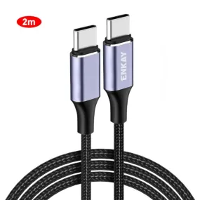 ENKAY 100W 5A USB-C Fast Charging Cable with E-Marker - Type-C to Type-C