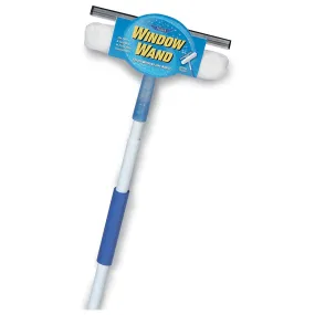 Ettore 15060 Window Wand Squeegee & Washer Scrubber Combo, Pole Extends 5'