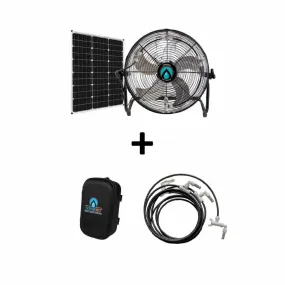 ExtremeMIST 4-n-1 Advanced Portable Misting Fan Pro with Solar Panel & PCS Pump