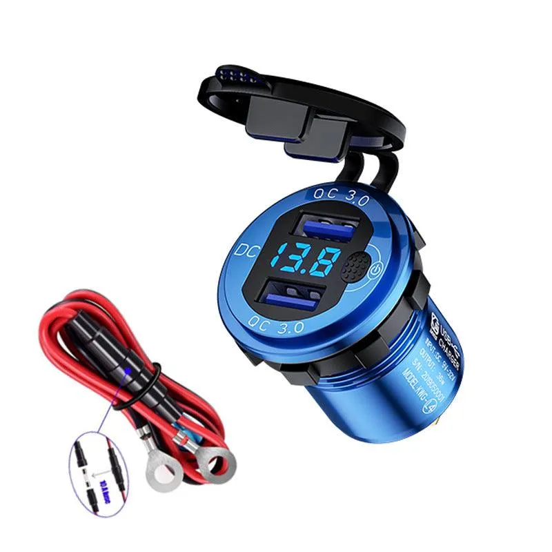 Fast Charging Car USB Charger With Key Switch