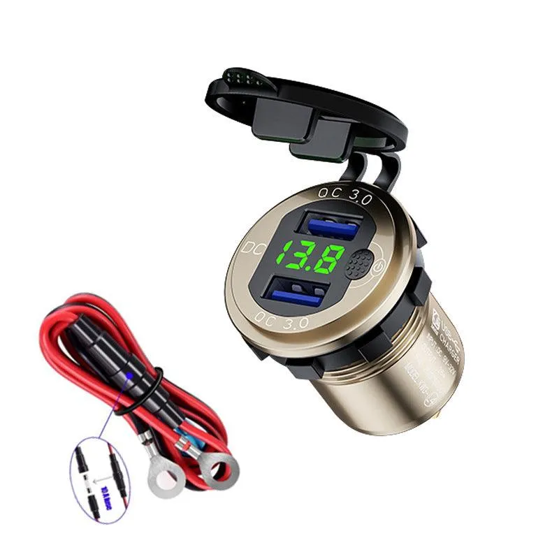 Fast Charging Car USB Charger With Key Switch