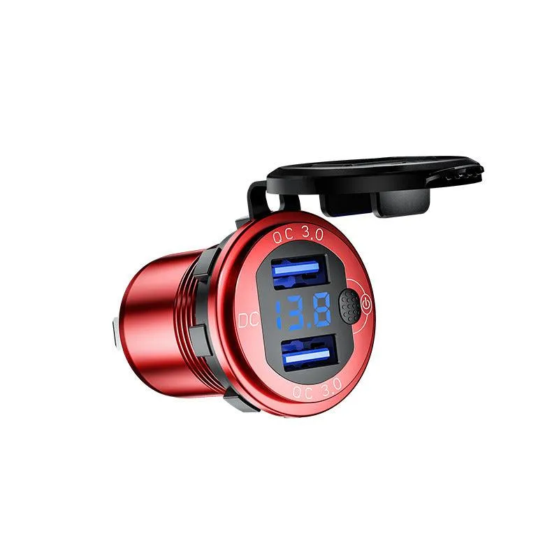 Fast Charging Car USB Charger With Key Switch