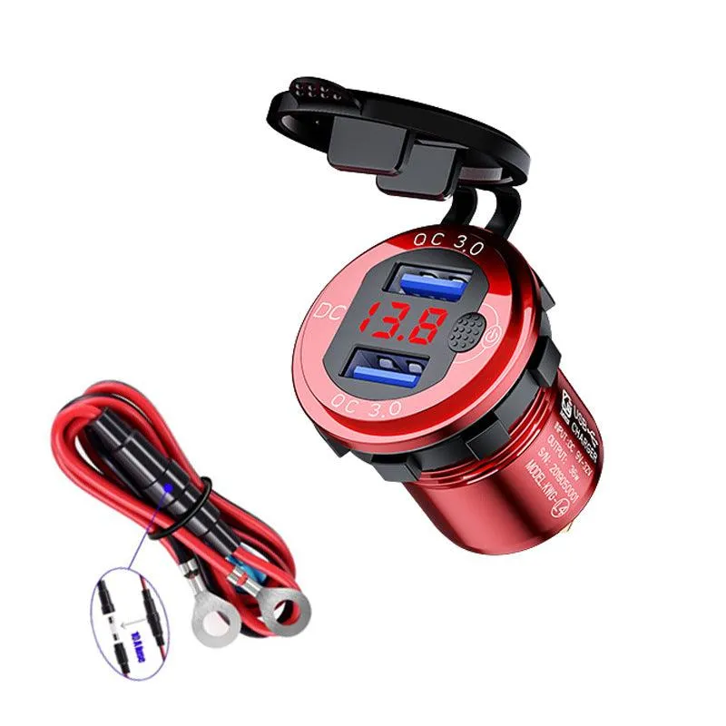 Fast Charging Car USB Charger With Key Switch