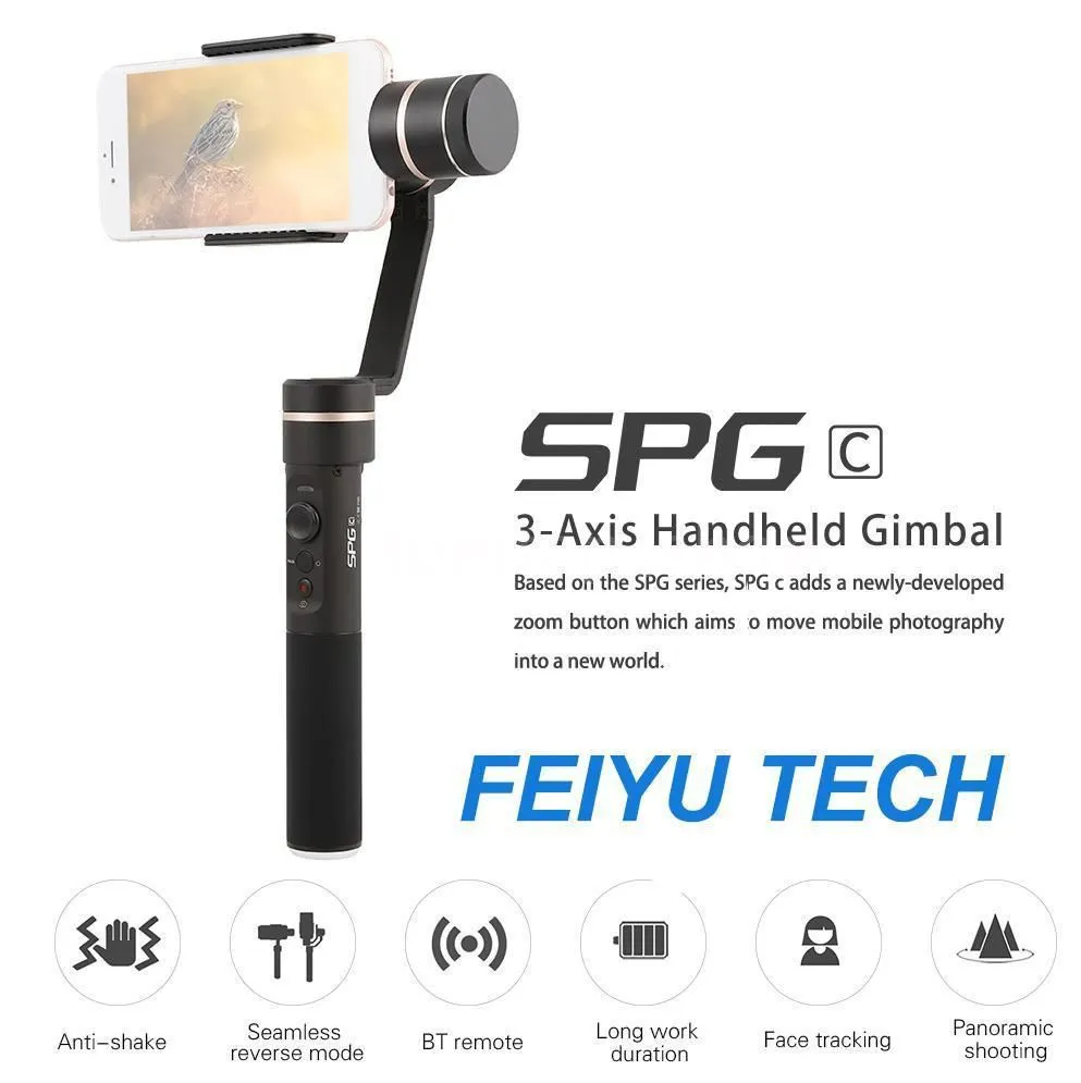 FeiyuTech SPGC (3-Axis Gimbal) With Free Extension Pole - 1 Year Local Warranty