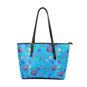 Fleur Indigine Ciel Leather Tote Bag/Large