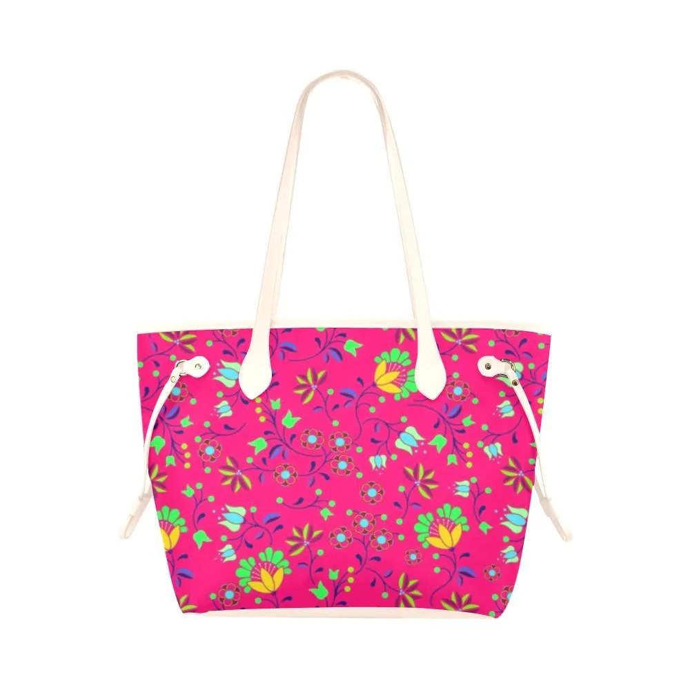 Fleur Indigine Rouge Clover Canvas Tote Bag