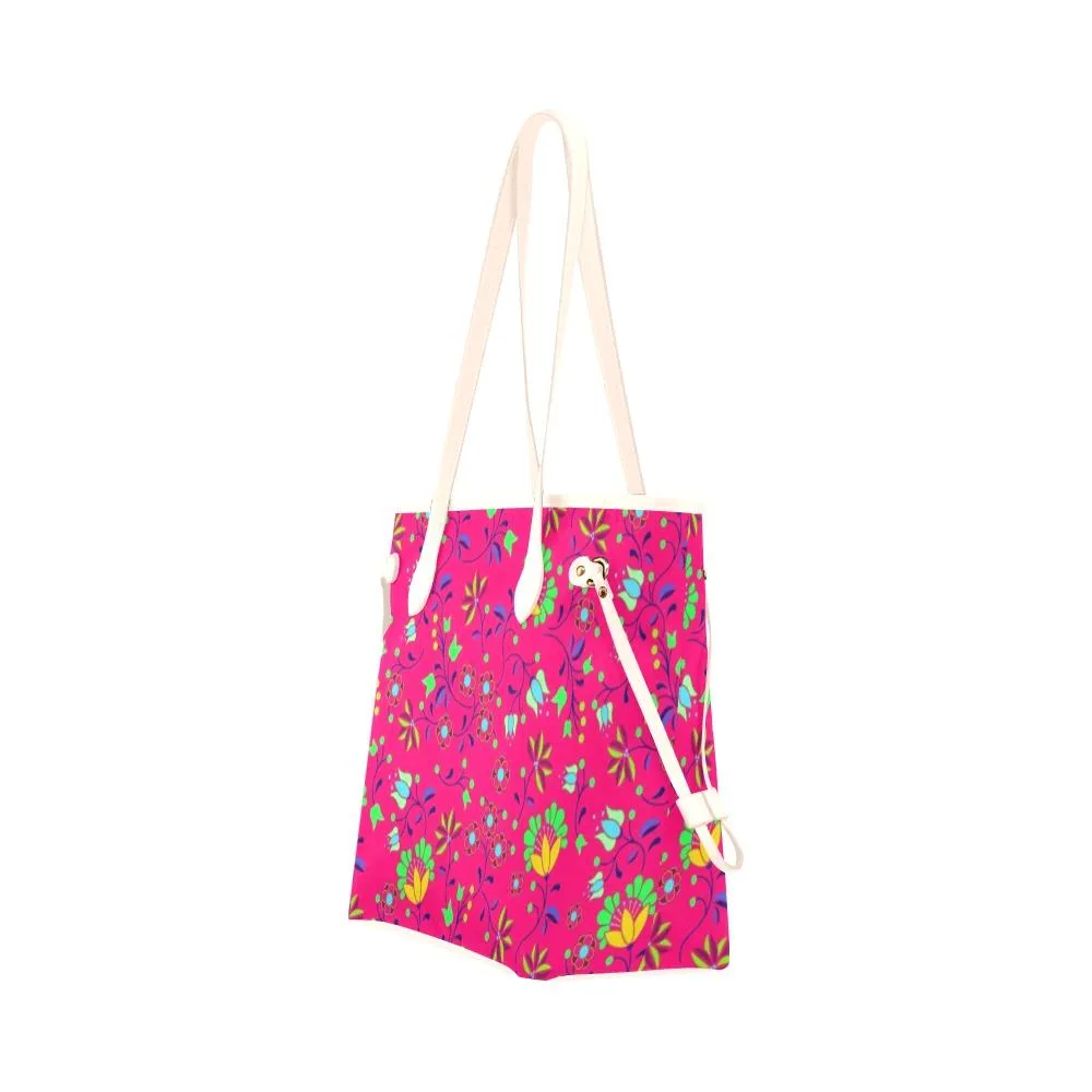 Fleur Indigine Rouge Clover Canvas Tote Bag