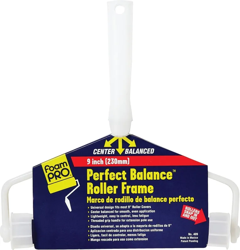 Foampro 409 Roller Frame, 9 in L Roller, Threaded Handle :PK 1: QUANTITY: 1