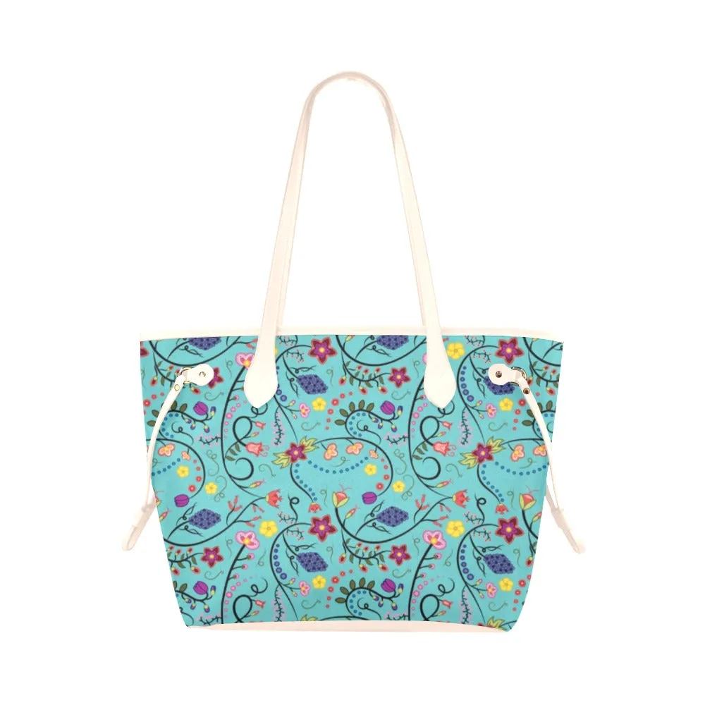 Fresh Fleur Sky Clover Canvas Tote Bag